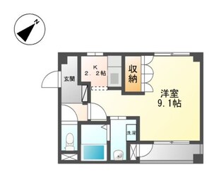 東貝塚駅 徒歩7分 1階の物件間取画像